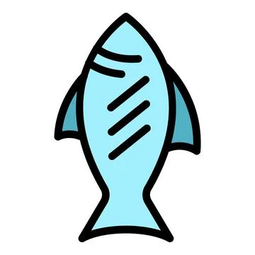 Grilled tuna icon vector flat 스톡 일러스트