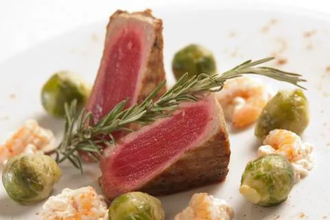 Grilled tuna Stock Photos