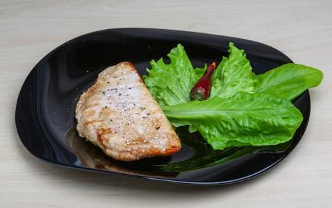 Grilled turkey steak Stock Photos