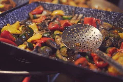 Grilled Vegetable Mix Stock Photos
