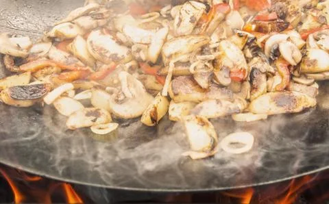 Grilled Vegetables on the BBQ Stock Photos