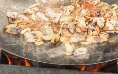Grilled Vegetables on the BBQ Stock Photos
