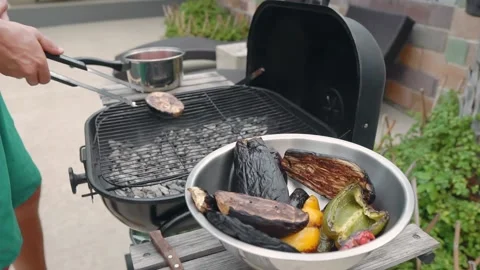 Grilled vegetables Stock Footage 159329759