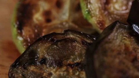 Grilled Vegetables Macro Stock Footage 89421058