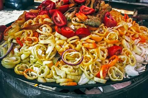 Grilled vegetables Stock Photos