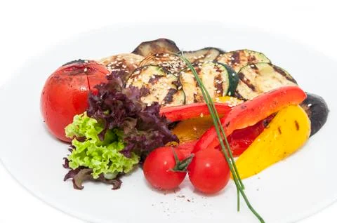 Grilled vegetables Stock Photos