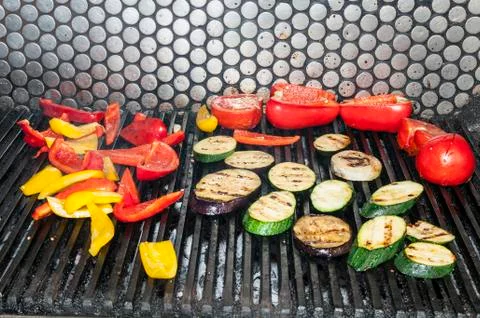 Grilled vegetables Stock Photos