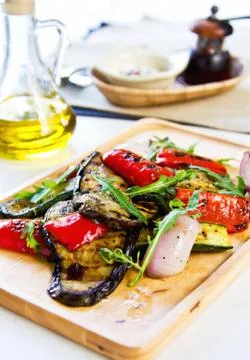 Grilled vegetables Stock Photos