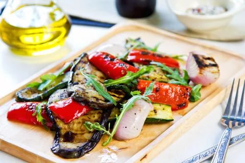 Grilled vegetables Stock Photos