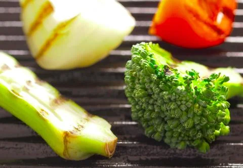 Grilled vegetables Stock Photos