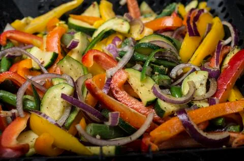 Grilled vegetables Stock Photos
