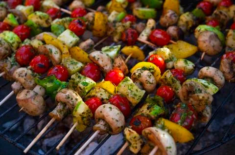 Grilled vegetables Stock Photos