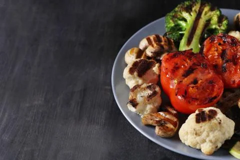 Grilled vegetables Stock Photos