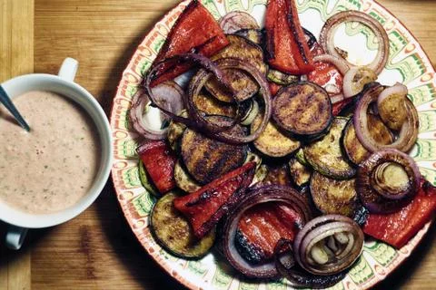 Grilled Vegetables 库存照片