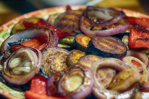 Grilled Vegetables 库存照片