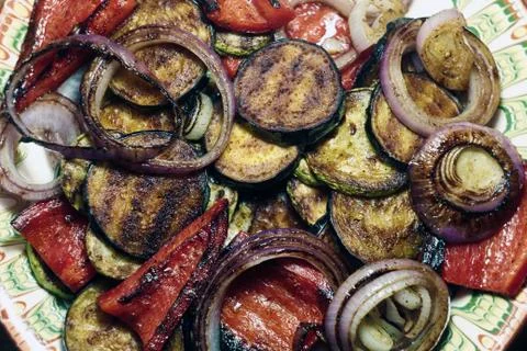 Grilled Vegetables 库存照片