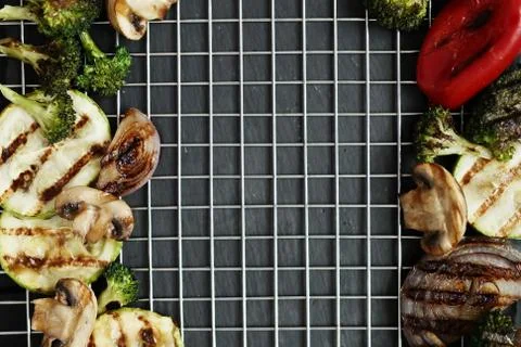 Grilled vegetables Stock Photos
