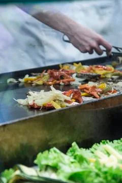 The grilled vegetables Stock Photos