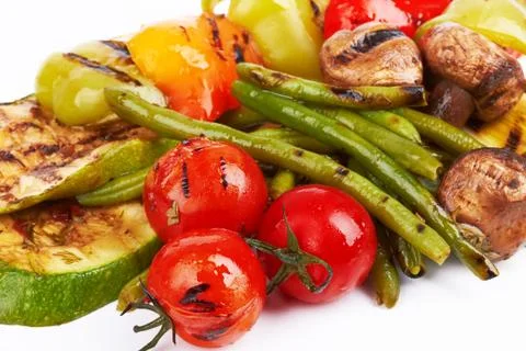 Grilled vegetables Stock Photos