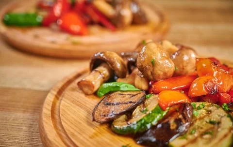 Grilled vegetables Stock Photos