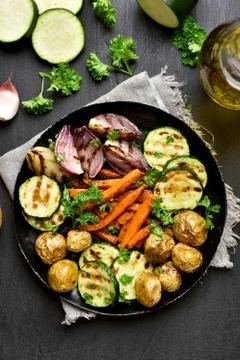 Grilled vegetables Foto stock
