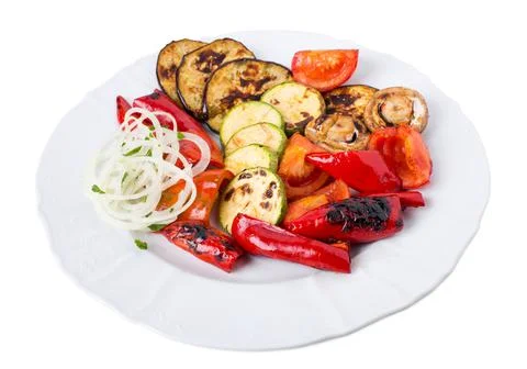 Grilled vegetables. Stock Photos