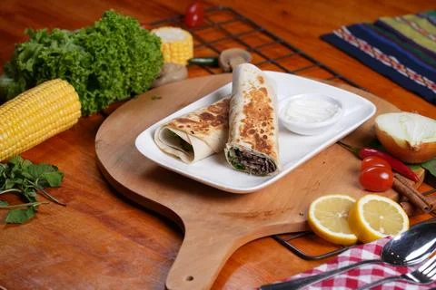 Grilled Wrap Stock Photos