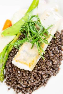 Grilled zander Stock Photos