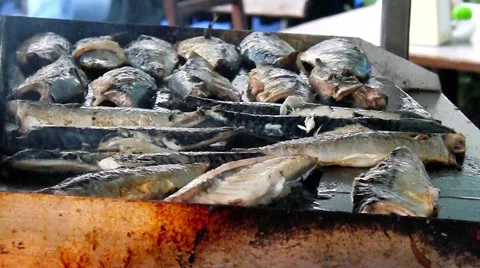 Grilled_fish Stock Footage 917567