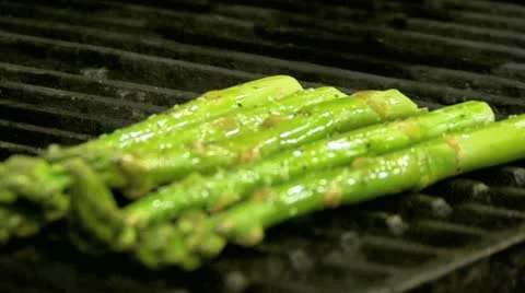 Grilling Asparagus Video stock 10893893