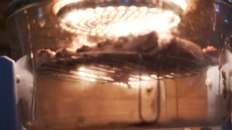 Grilling barbecue rib pork Stock Footage 150301681