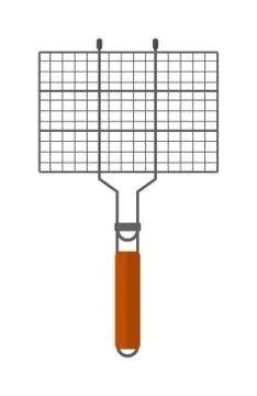 Grilling basket vector illustration Ilustración de archivo