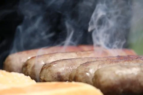 Grilling Brats Stock Photos
