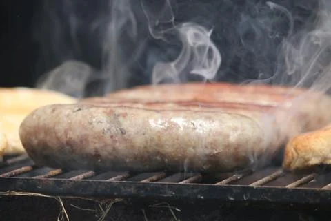 Grilling Brats Stock Photos