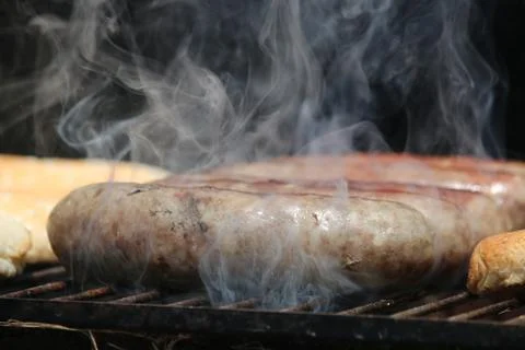 Grilling Brats Stock Photos