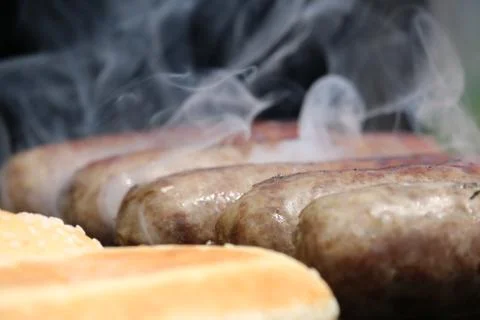 Grilling Brats Stock Photos
