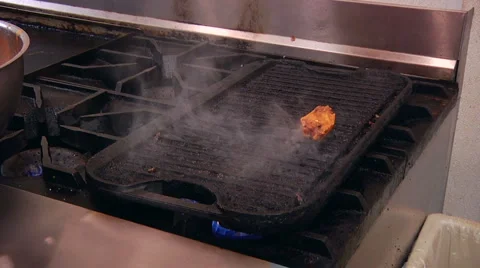 Grilling buffalo wings Stock Footage 907324