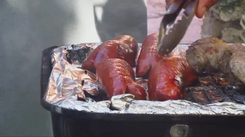Grilling Like a Champion Stock Footage 237475657