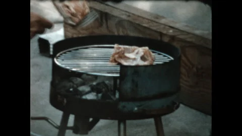 Grilling Chicken 1966 Stock Footage 309330810