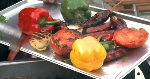 Grilling Chicken Meat Close Up hot Barbecue grill season family enjoy Stock-Footage 336576115
