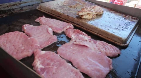 Grilling Chops Stock-Footage 68797635
