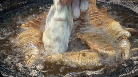 Grilling fish 库存影片 42584560