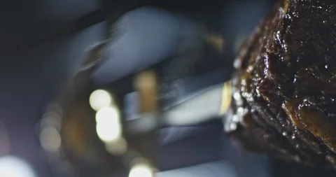 Grilling meat Stock Footage 108567664