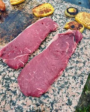 Grilling meat Stock Photos