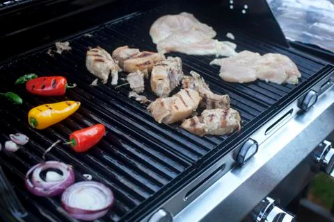 Grilling out Stock Photos