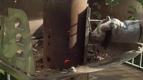 Grilling preparation for barbeque 9 Stock Footage 202324087