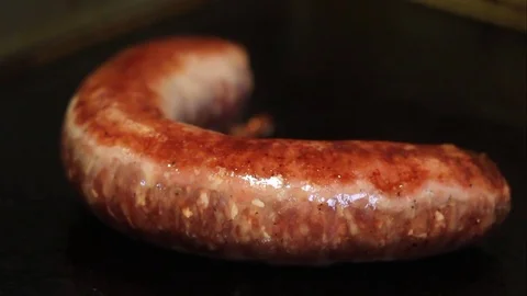 Grilling Sausage Stock Footage 83970466