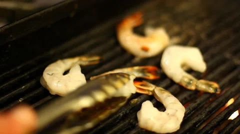 Grilling Shrimp Stockbeeldmateriaal 41919430