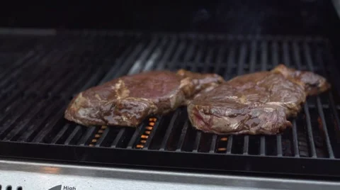 Grilling steak (8 of 9) Stock Footage 39972157