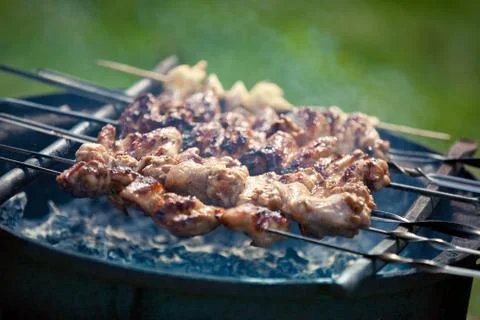 Grilling at summer weekend Stock-Fotos